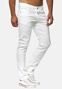 Elara Herren Jeans Slim Fit Hose Denim Stretch