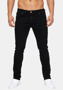 Elara Herren Jeans Slim Fit Hose Denim Stretch