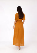 Maxikleid Sommer-Maxikleid mit V-Ausschnitt