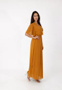 Maxikleid Sommer-Maxikleid mit V-Ausschnitt