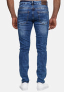 Elara Herren Jeans Slim Fit Hose Denim Stretch