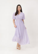 Maxikleid Sommer-Maxikleid mit V-Ausschnitt