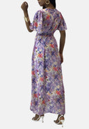 Maxikleid Sommer-Maxikleid mit V-Ausschnitt