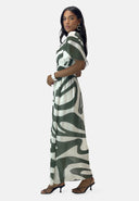 Maxikleid Sommer-Maxikleid mit V-Ausschnitt
