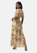 Maxikleid Sommer-Maxikleid mit V-Ausschnitt