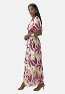 Maxikleid Sommer-Maxikleid mit V-Ausschnitt
