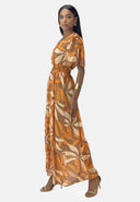 Maxikleid Sommer-Maxikleid mit V-Ausschnitt