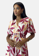 Maxikleid Sommer-Maxikleid mit V-Ausschnitt