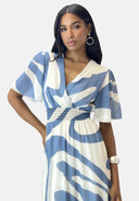 Maxikleid Sommer-Maxikleid mit V-Ausschnitt