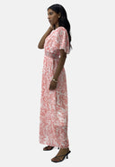 Maxikleid Sommer-Maxikleid mit V-Ausschnitt
