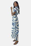 Maxikleid Sommer-Maxikleid mit V-Ausschnitt