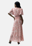 Maxikleid Sommer-Maxikleid mit V-Ausschnitt