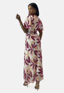 Maxikleid Sommer-Maxikleid mit V-Ausschnitt