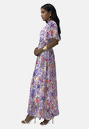 Maxikleid Sommer-Maxikleid mit V-Ausschnitt