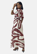 Maxikleid Sommer-Maxikleid mit V-Ausschnitt