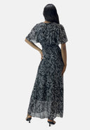 Maxikleid Sommer-Maxikleid mit V-Ausschnitt