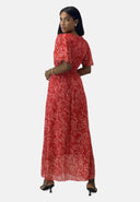 Maxikleid Sommer-Maxikleid mit V-Ausschnitt