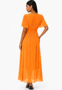 Maxikleid Sommer-Maxikleid mit V-Ausschnitt