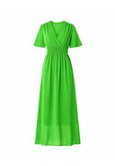 Maxikleid Sommer-Maxikleid mit V-Ausschnitt