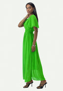 Maxikleid Sommer-Maxikleid mit V-Ausschnitt