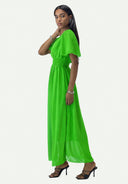 Maxikleid Sommer-Maxikleid mit V-Ausschnitt