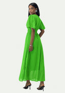 Maxikleid Sommer-Maxikleid mit V-Ausschnitt