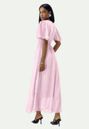 Maxikleid Sommer-Maxikleid mit V-Ausschnitt