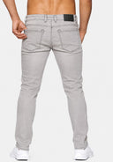 Elara Herren Jeans Slim Fit Hose Denim Stretch
