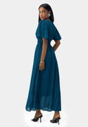 Maxikleid Sommer-Maxikleid mit V-Ausschnitt