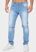 Elara Herren Jeans Slim Fit Hose Denim Stretch