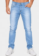 Elara Herren Jeans Slim Fit Hose Denim Stretch