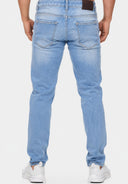 Elara Herren Jeans Slim Fit Hose Denim Stretch
