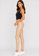 Hose High Waist Kunstleder Skinny Fit
