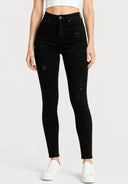 Jeans Destroyed Super High Waist Skinny