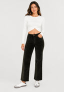 Stoffhose Cord Straight Leg