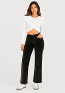 Stoffhose Cord Straight Leg