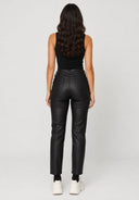 Hosen High Waist Kunstleder Skinny