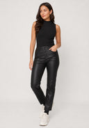 Hosen High Waist Kunstleder Skinny