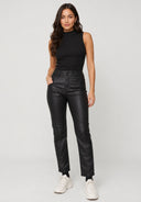 Hosen High Waist Kunstleder Skinny