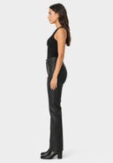 Hosen Wide Leg Kunstleder Cargo