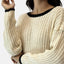 Elara Damen Langes Strickkleid