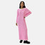 Elara Damen Langes Strickkleid