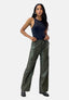 Elara women's cargo leather pants
