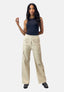Elara women's cargo leather pants