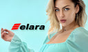 Elara Picture Blonde Model with Blue Design