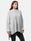 Elara Damen Strickpullover Runderkragen