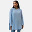 Elara Damen Strickpullover Runderkragen