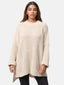 Elara Damen Strickpullover Runderkragen