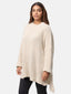Elara Damen Strickpullover Runderkragen