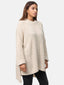 Elara Damen Strickpullover Runderkragen